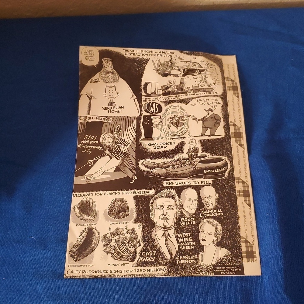 4/$20 VTG Nostalgic 2000 - 2001 pop culture yearbook insert - Picture 10 of 12